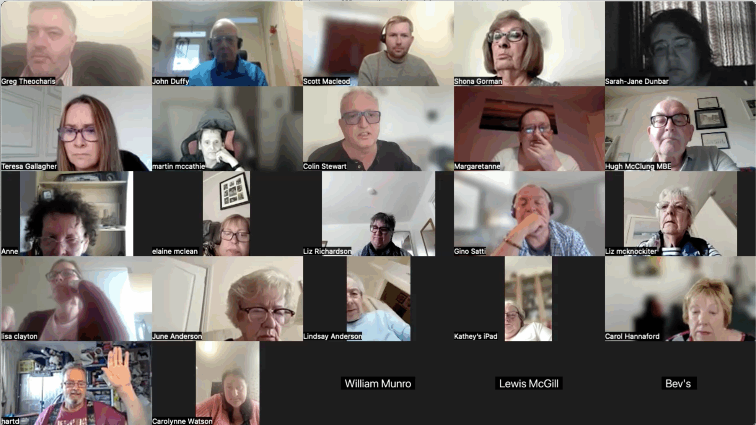 Screenshot of TTS AGM via zoom, page 2